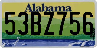 AL license plate 53BZ756