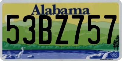 AL license plate 53BZ757