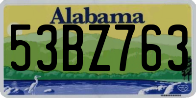 AL license plate 53BZ763