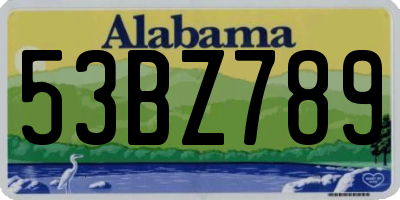 AL license plate 53BZ789
