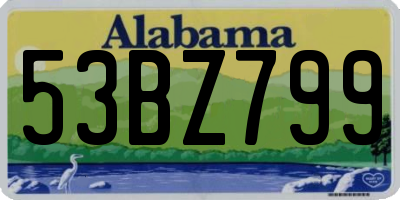 AL license plate 53BZ799