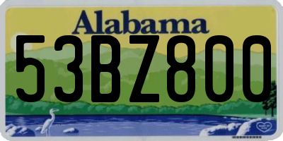 AL license plate 53BZ800