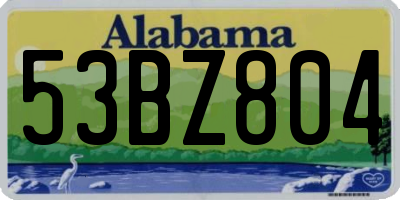 AL license plate 53BZ804