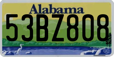 AL license plate 53BZ808