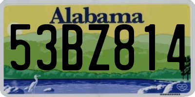 AL license plate 53BZ814