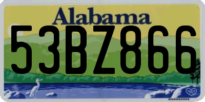 AL license plate 53BZ866
