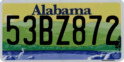 AL license plate 53BZ872