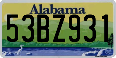 AL license plate 53BZ931