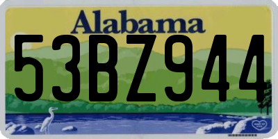 AL license plate 53BZ944
