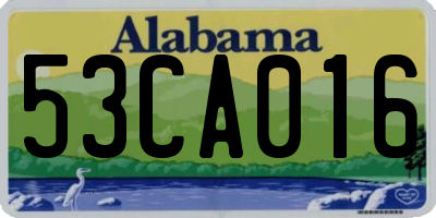 AL license plate 53CA016
