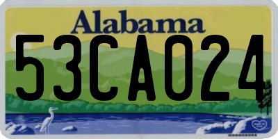 AL license plate 53CA024