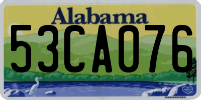 AL license plate 53CA076