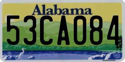 AL license plate 53CA084