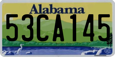 AL license plate 53CA145