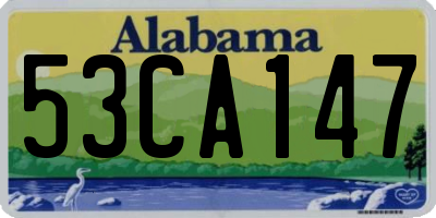AL license plate 53CA147
