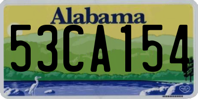 AL license plate 53CA154