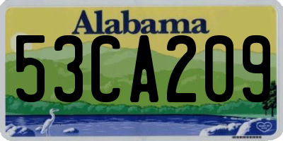 AL license plate 53CA209