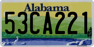 AL license plate 53CA221