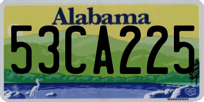 AL license plate 53CA225
