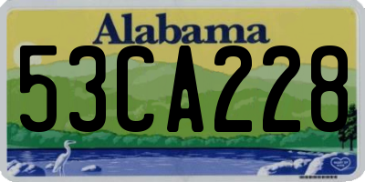 AL license plate 53CA228
