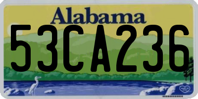 AL license plate 53CA236