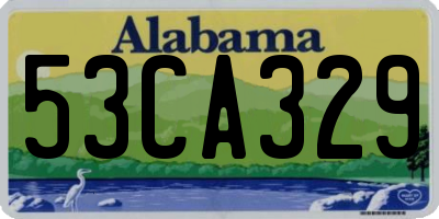 AL license plate 53CA329