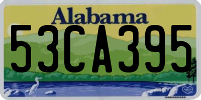 AL license plate 53CA395
