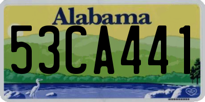 AL license plate 53CA441