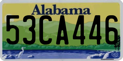 AL license plate 53CA446