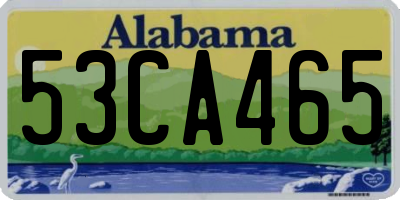 AL license plate 53CA465