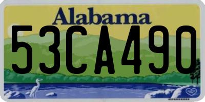 AL license plate 53CA490