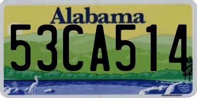 AL license plate 53CA514