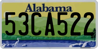 AL license plate 53CA522