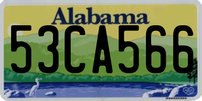 AL license plate 53CA566