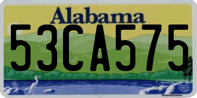 AL license plate 53CA575