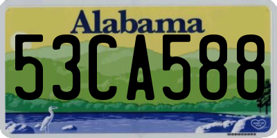 AL license plate 53CA588