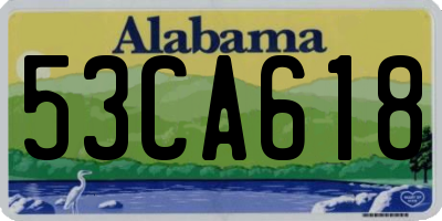 AL license plate 53CA618