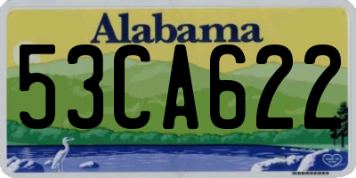 AL license plate 53CA622