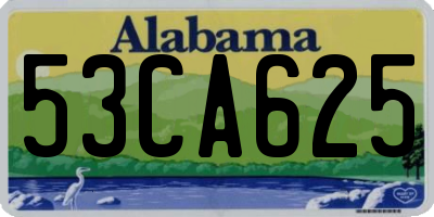 AL license plate 53CA625