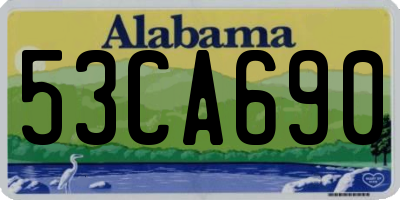 AL license plate 53CA690