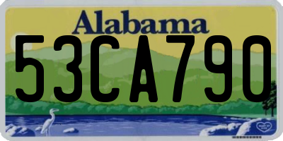 AL license plate 53CA790
