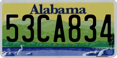 AL license plate 53CA834