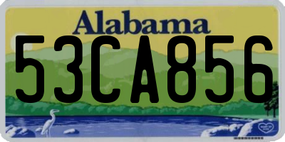 AL license plate 53CA856