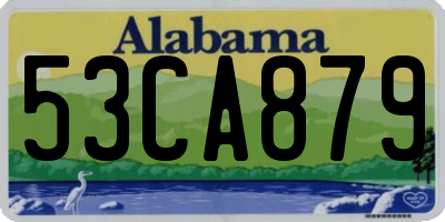 AL license plate 53CA879