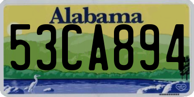 AL license plate 53CA894