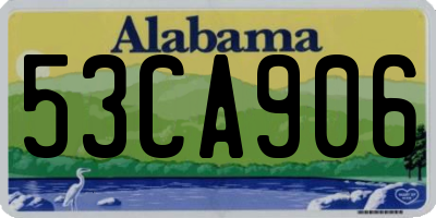 AL license plate 53CA906