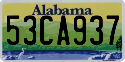 AL license plate 53CA937