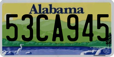 AL license plate 53CA945