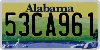 AL license plate 53CA961