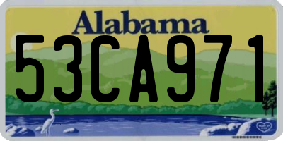 AL license plate 53CA971
